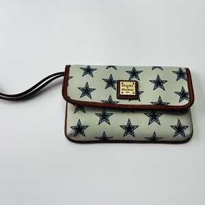Dooney & Bourke Star Patterned Wristlet “Dallas Cowboy”